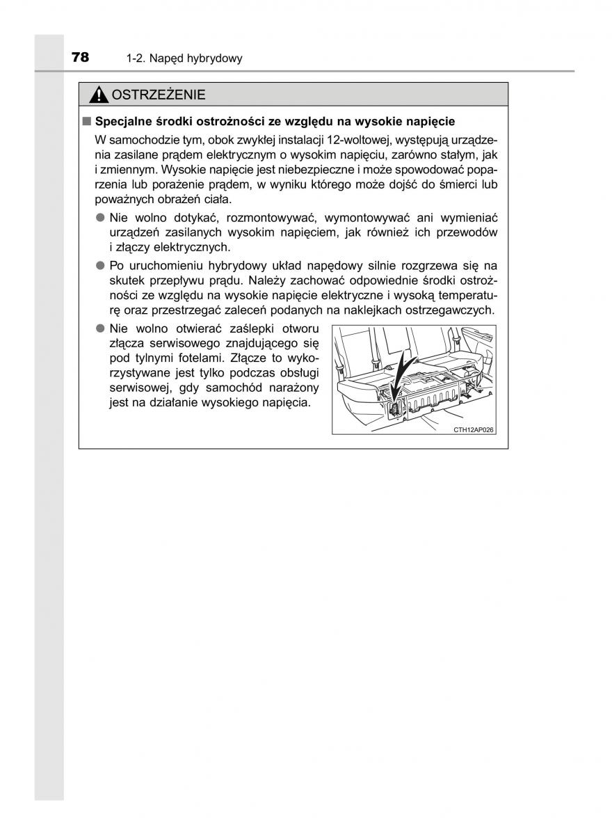 Toyota Auris Hybrid II 2 instrukcja obslugi / page 78