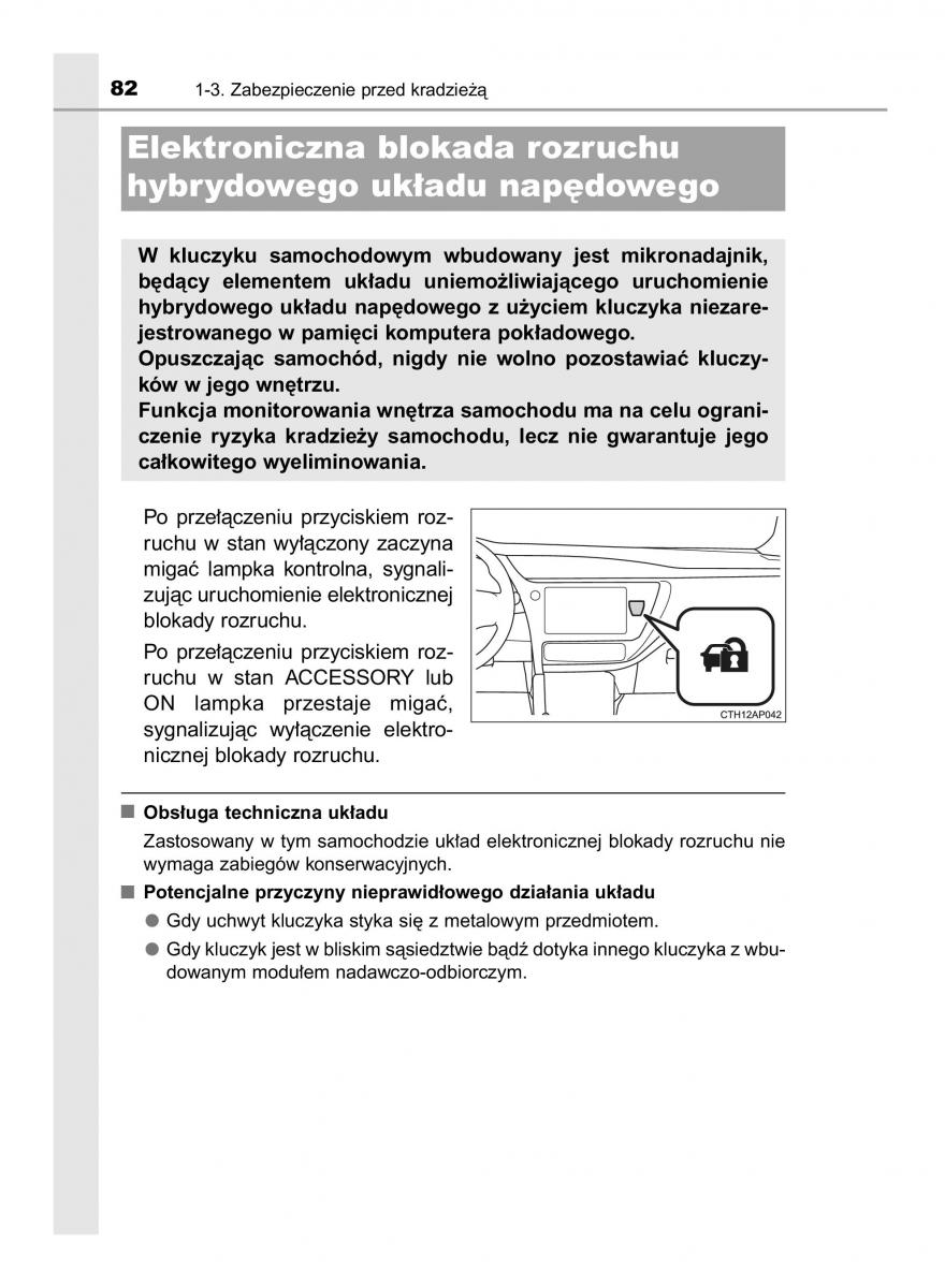 Toyota Auris Hybrid II 2 instrukcja obslugi / page 82