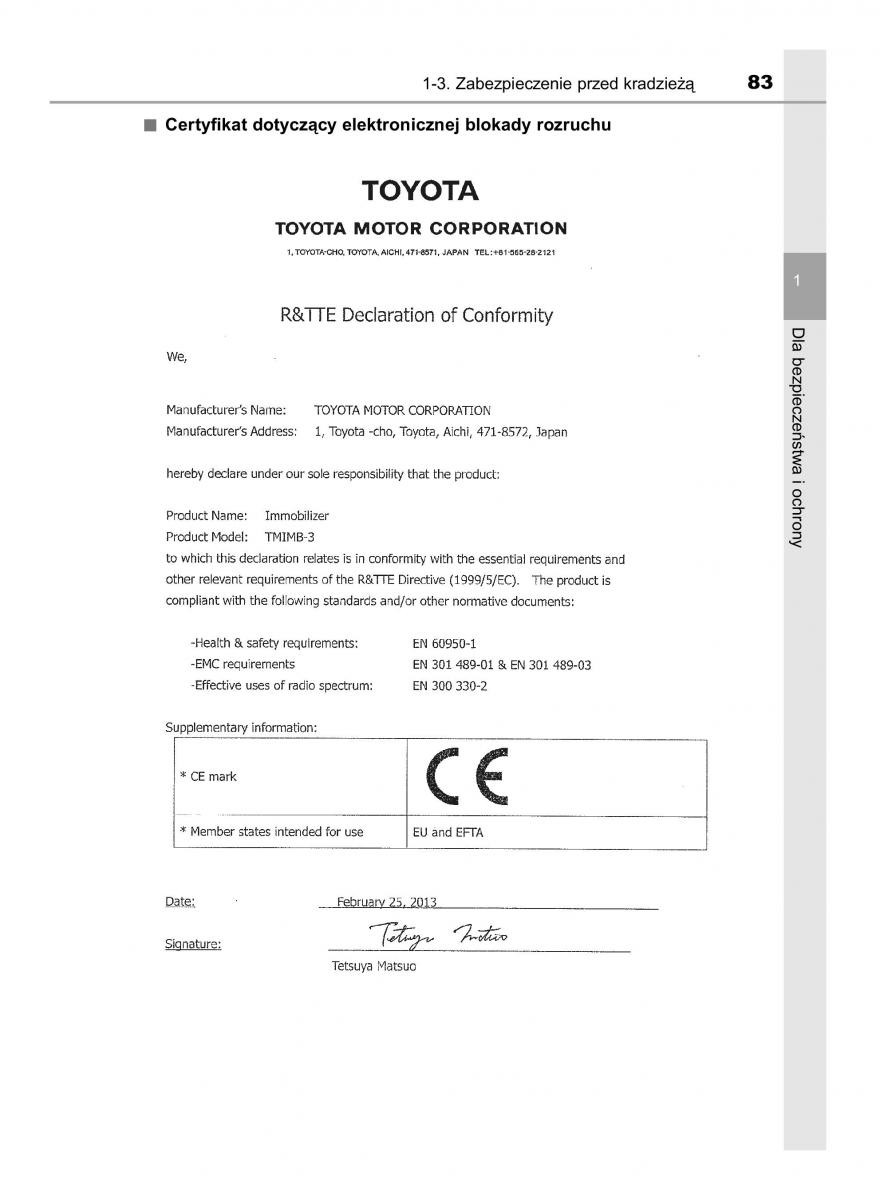 Toyota Auris Hybrid II 2 instrukcja obslugi / page 83