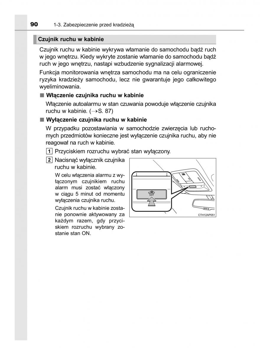 Toyota Auris Hybrid II 2 instrukcja obslugi / page 90