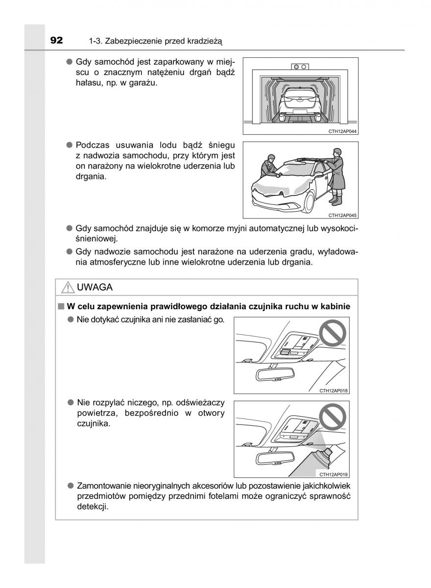 Toyota Auris Hybrid II 2 instrukcja obslugi / page 92