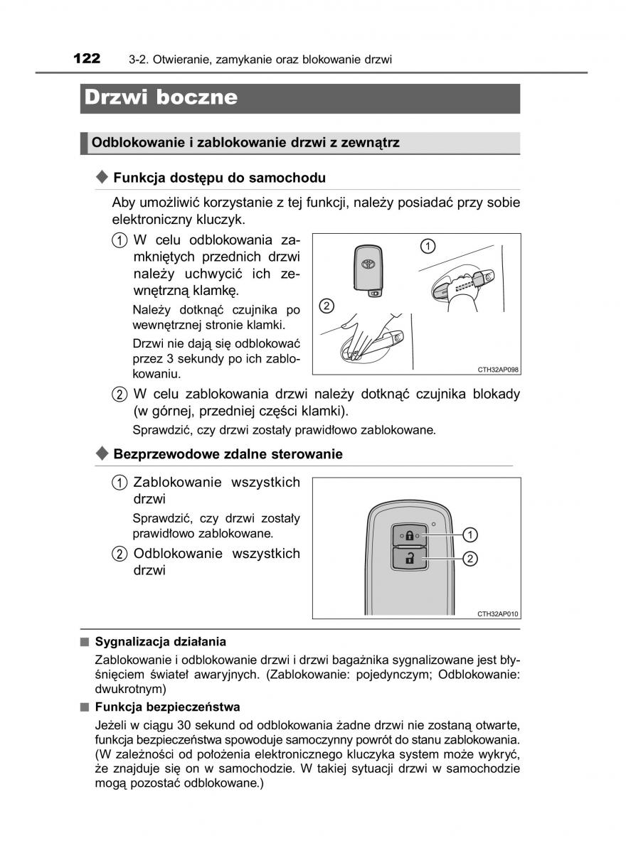 Toyota Auris Hybrid II 2 instrukcja obslugi / page 122