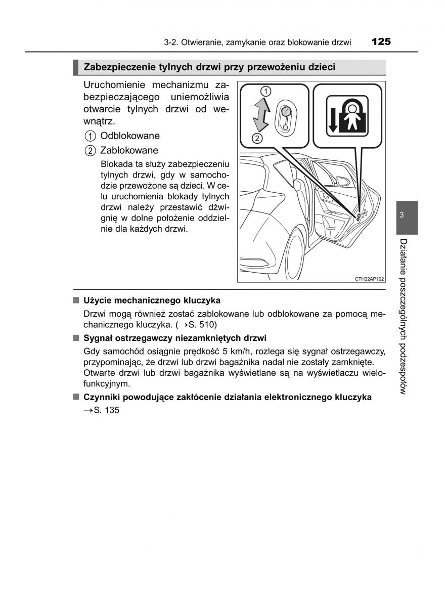 Toyota Auris Hybrid II 2 instrukcja obslugi / page 125