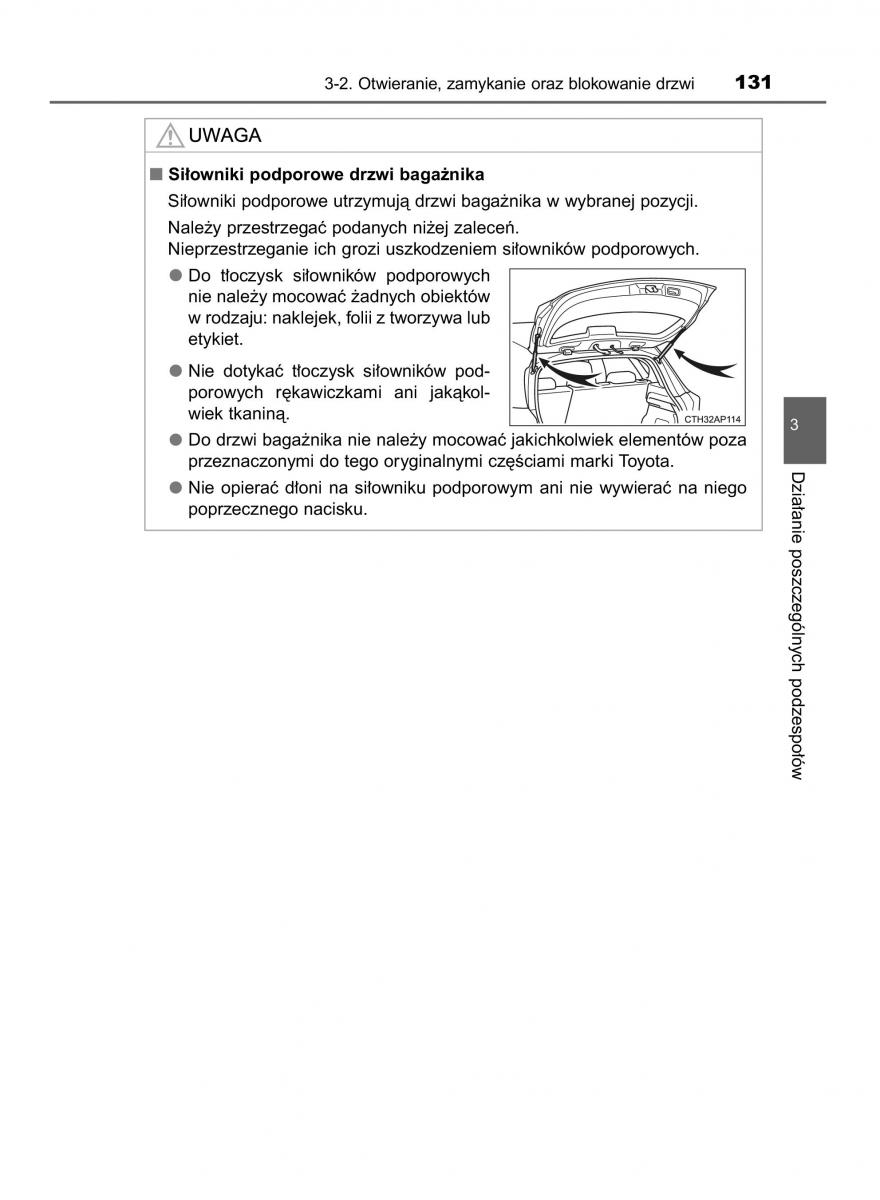 Toyota Auris Hybrid II 2 instrukcja obslugi / page 131