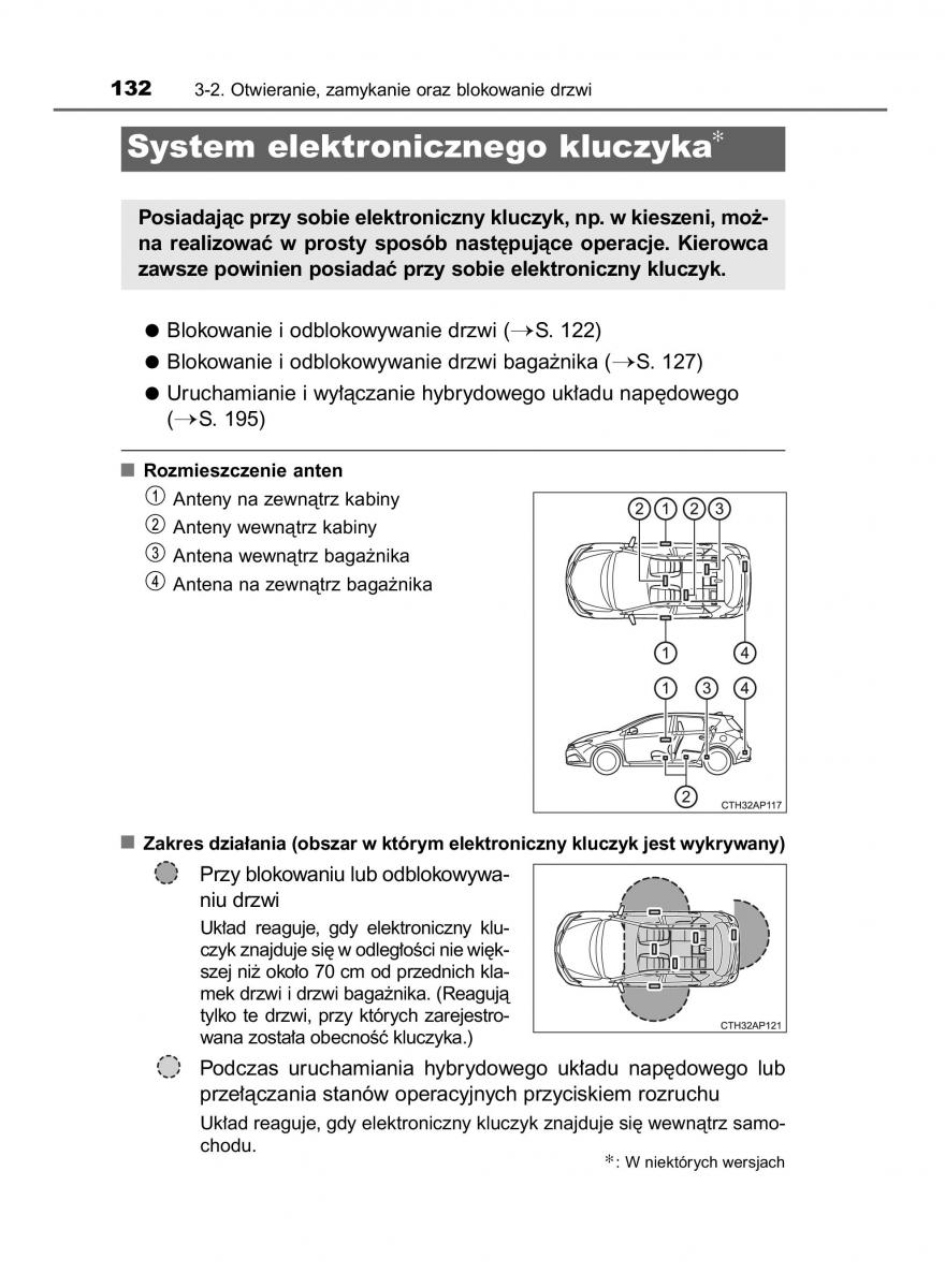 Toyota Auris Hybrid II 2 instrukcja obslugi / page 132