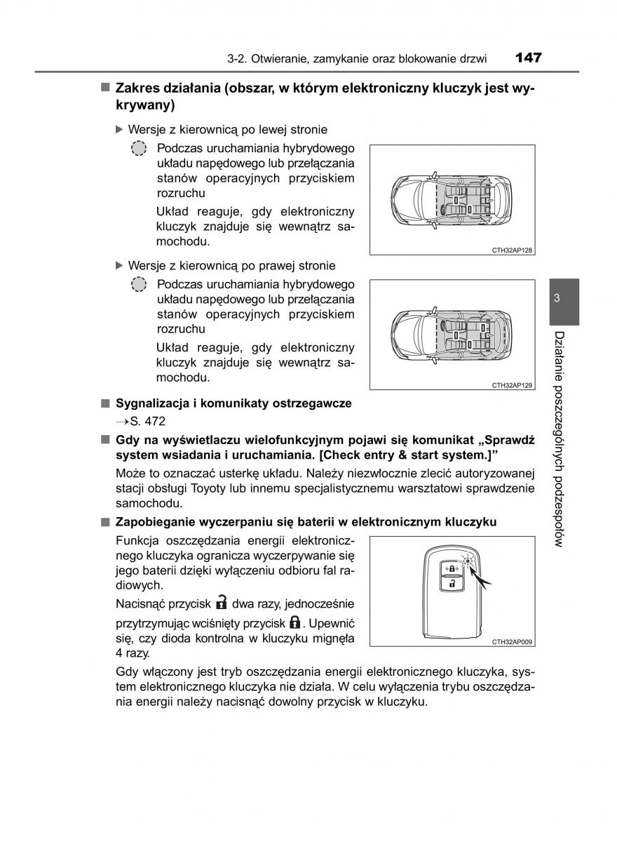 Toyota Auris Hybrid II 2 instrukcja obslugi / page 147