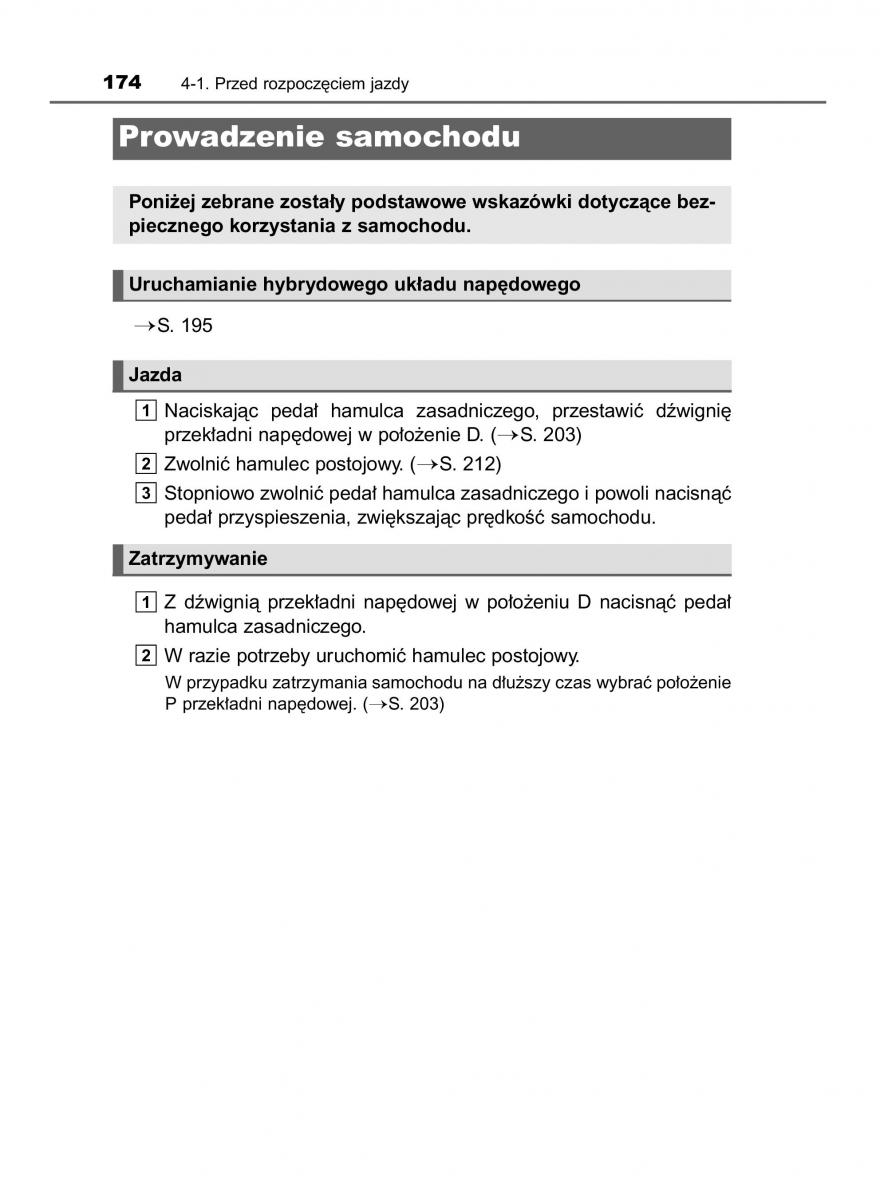 Toyota Auris Hybrid II 2 instrukcja obslugi / page 174