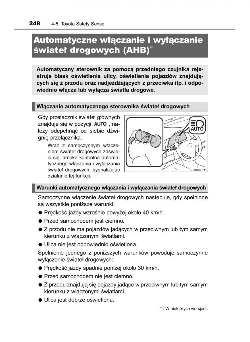 Toyota Auris Hybrid II 2 instrukcja obslugi / page 248