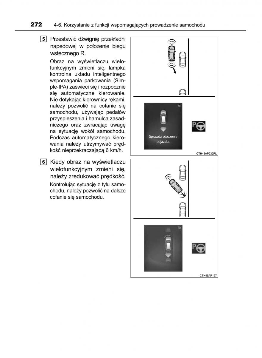 Toyota Auris Hybrid II 2 instrukcja obslugi / page 272