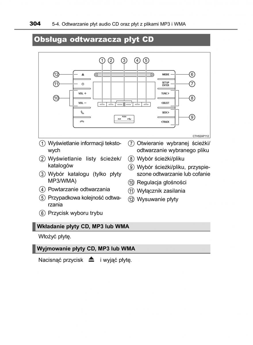 Toyota Auris Hybrid II 2 instrukcja obslugi / page 304