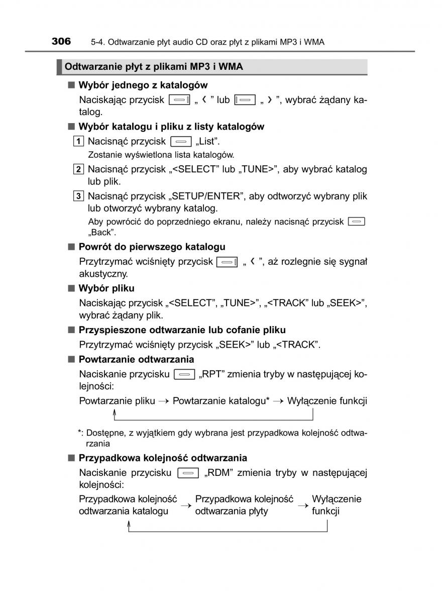 Toyota Auris Hybrid II 2 instrukcja obslugi / page 306