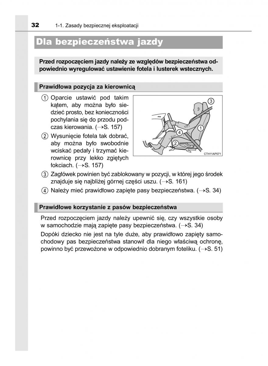 Toyota Auris Hybrid II 2 instrukcja obslugi / page 32