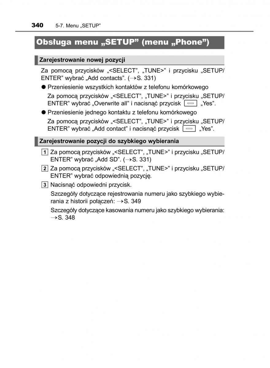 Toyota Auris Hybrid II 2 instrukcja obslugi / page 340