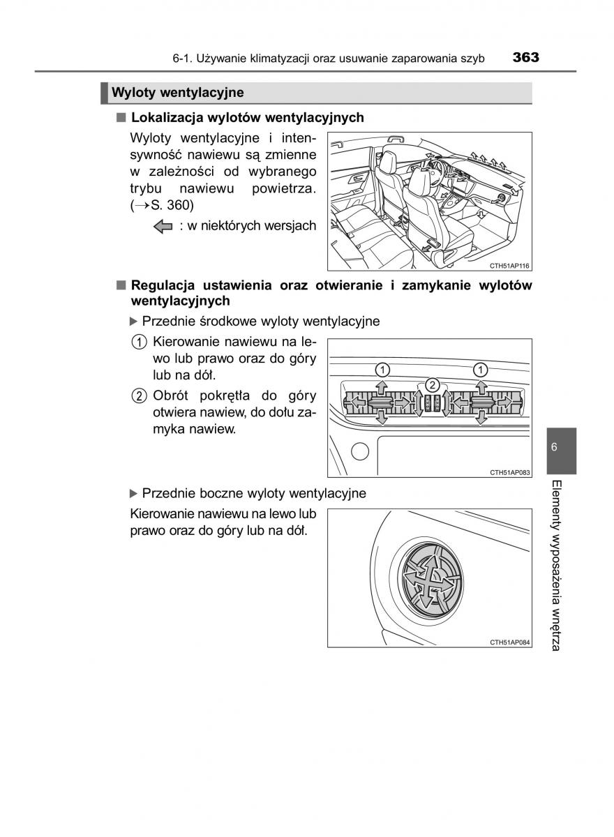 Toyota Auris Hybrid II 2 instrukcja obslugi / page 363