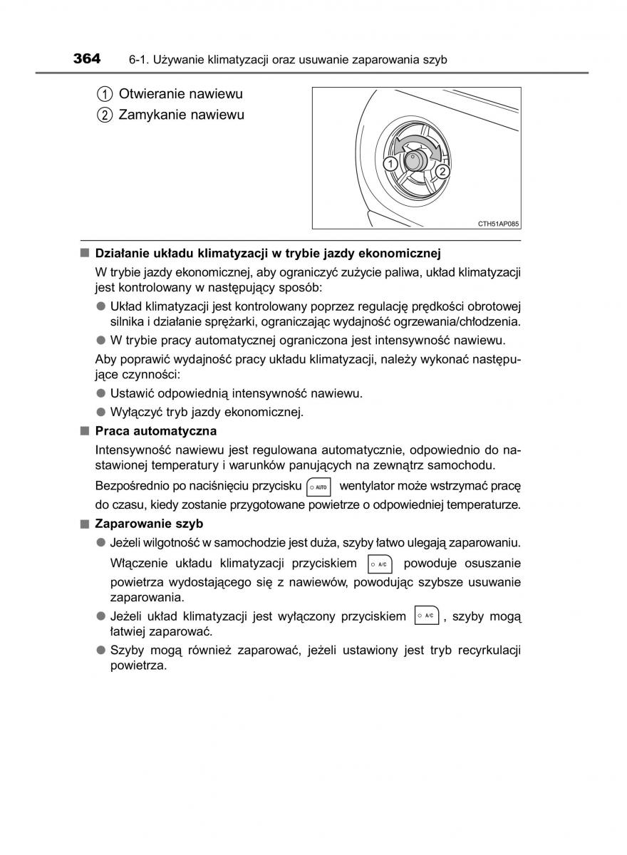 Toyota Auris Hybrid II 2 instrukcja obslugi / page 364