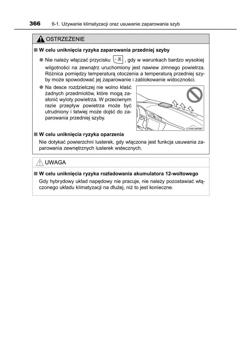 Toyota Auris Hybrid II 2 instrukcja obslugi / page 366