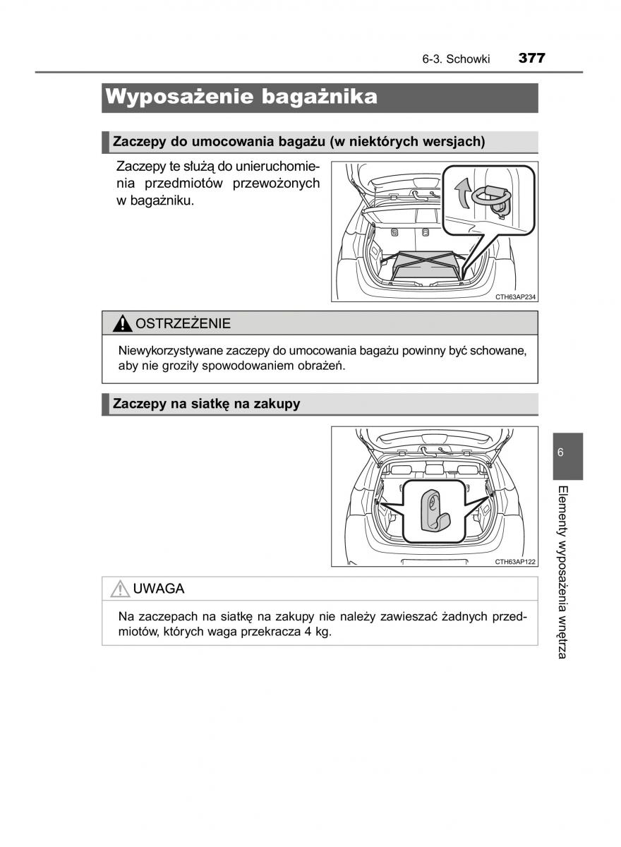 Toyota Auris Hybrid II 2 instrukcja obslugi / page 377