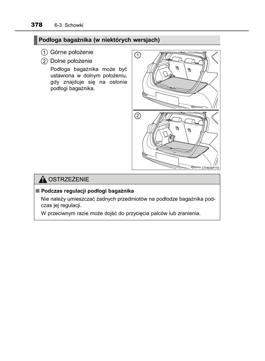 Toyota Auris Hybrid II 2 instrukcja obslugi / page 378