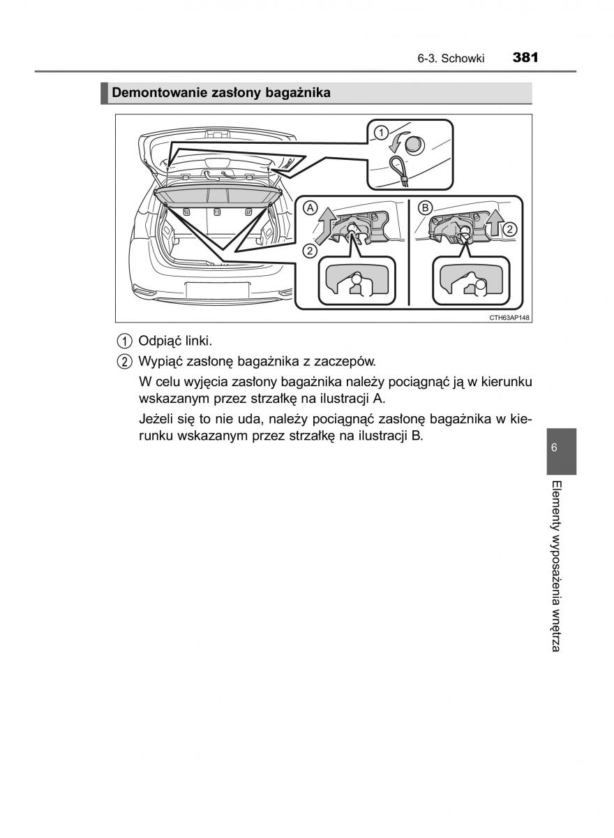 Toyota Auris Hybrid II 2 instrukcja obslugi / page 381