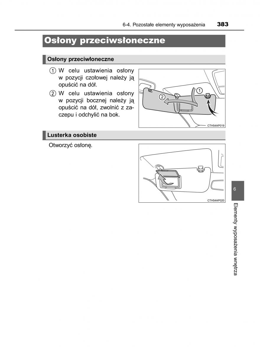 Toyota Auris Hybrid II 2 instrukcja obslugi / page 383