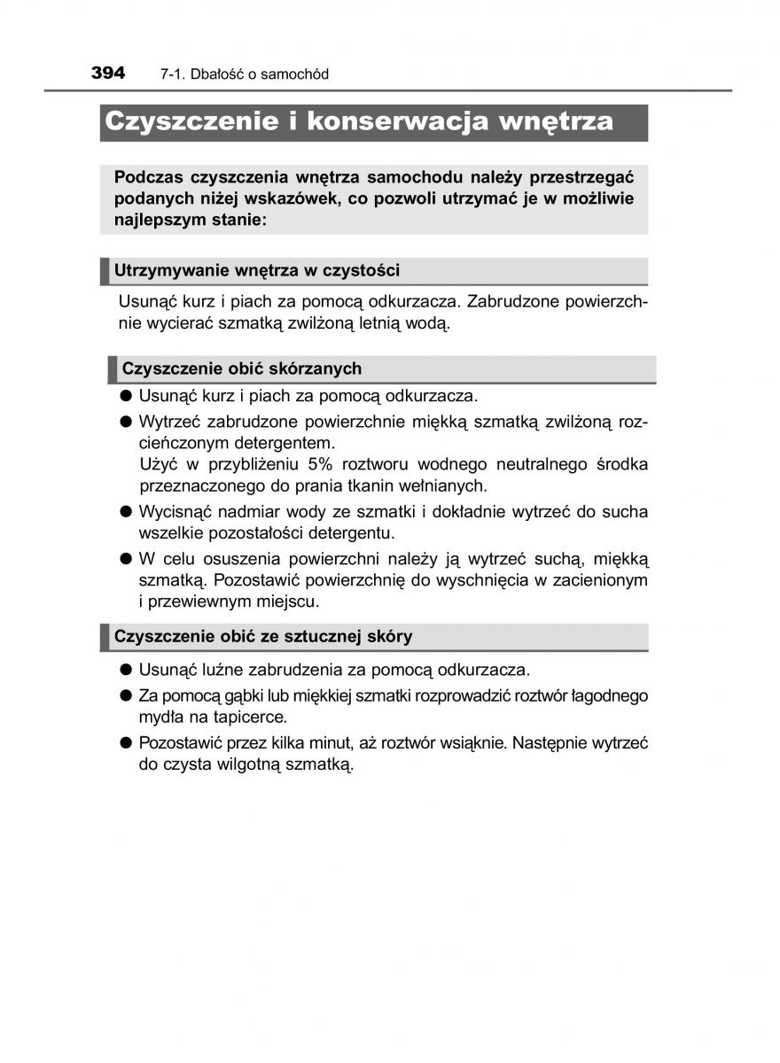 Toyota Auris Hybrid II 2 instrukcja obslugi / page 394