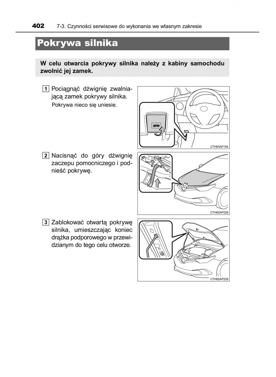 Toyota Auris Hybrid II 2 instrukcja obslugi / page 402