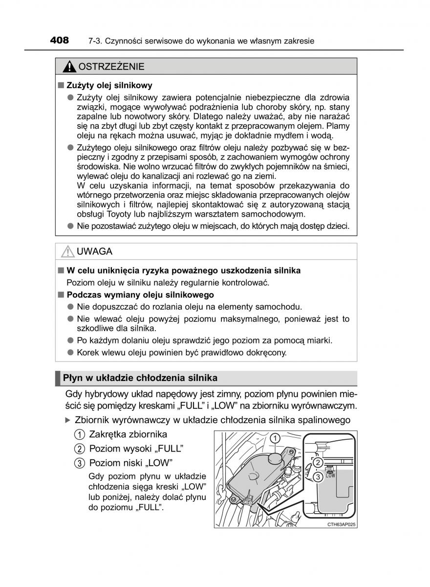 Toyota Auris Hybrid II 2 instrukcja obslugi / page 408