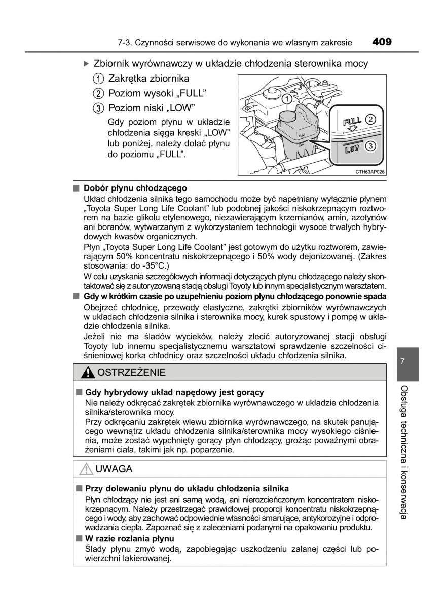 Toyota Auris Hybrid II 2 instrukcja obslugi / page 409