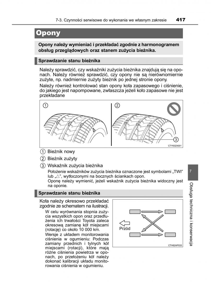 Toyota Auris Hybrid II 2 instrukcja obslugi / page 417