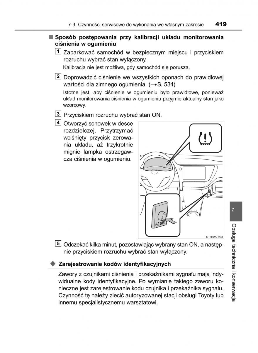 Toyota Auris Hybrid II 2 instrukcja obslugi / page 419