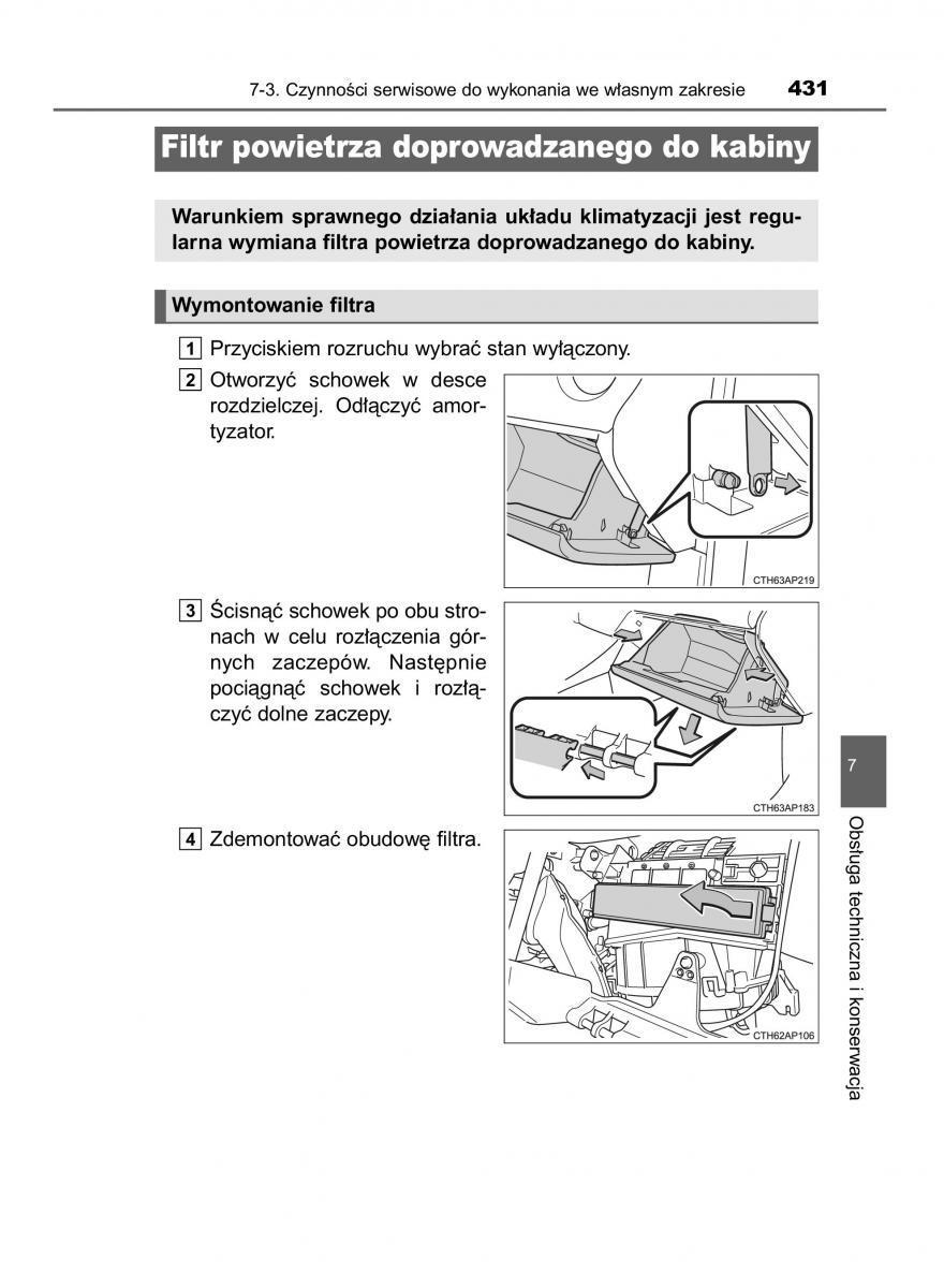 Toyota Auris Hybrid II 2 instrukcja obslugi / page 431