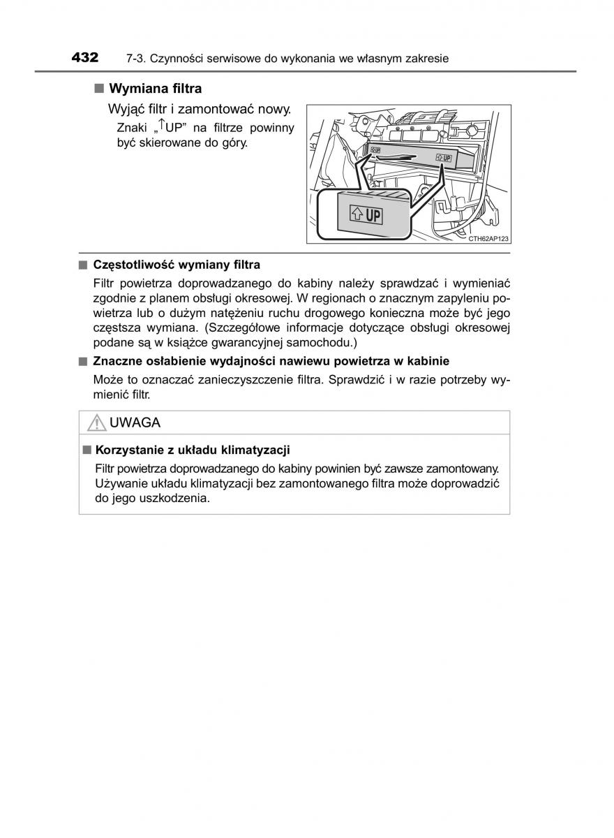 Toyota Auris Hybrid II 2 instrukcja obslugi / page 432