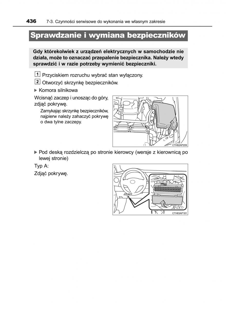 Toyota Auris Hybrid II 2 instrukcja obslugi / page 436