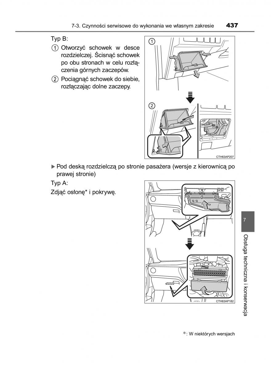 Toyota Auris Hybrid II 2 instrukcja obslugi / page 437