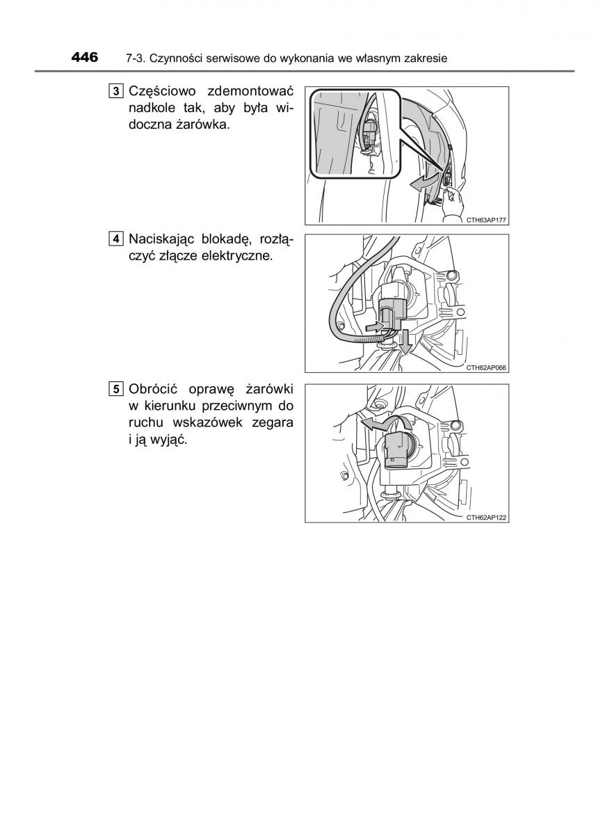 Toyota Auris Hybrid II 2 instrukcja obslugi / page 446