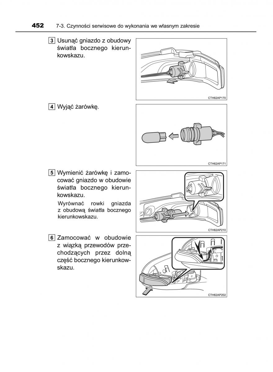 Toyota Auris Hybrid II 2 instrukcja obslugi / page 452