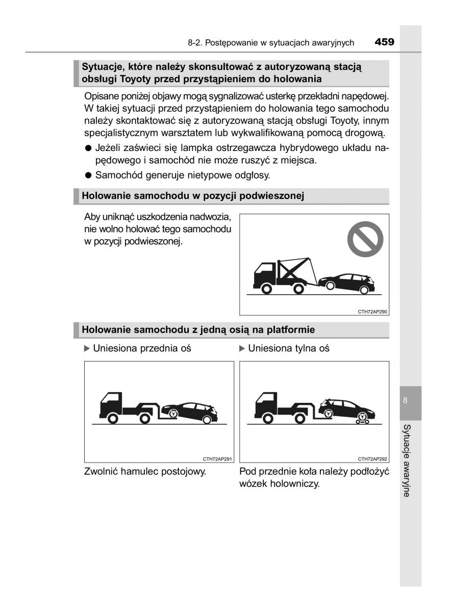 Toyota Auris Hybrid II 2 instrukcja obslugi / page 459