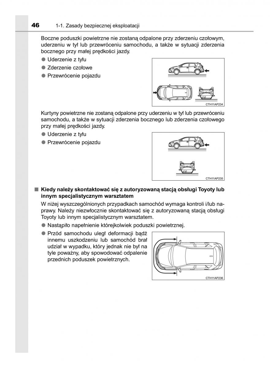 Toyota Auris Hybrid II 2 instrukcja obslugi / page 46