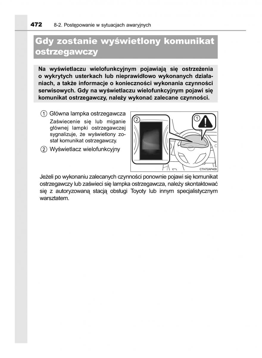 Toyota Auris Hybrid II 2 instrukcja obslugi / page 472