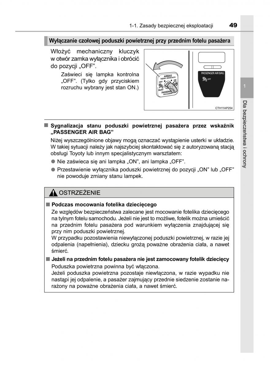 Toyota Auris Hybrid II 2 instrukcja obslugi / page 49