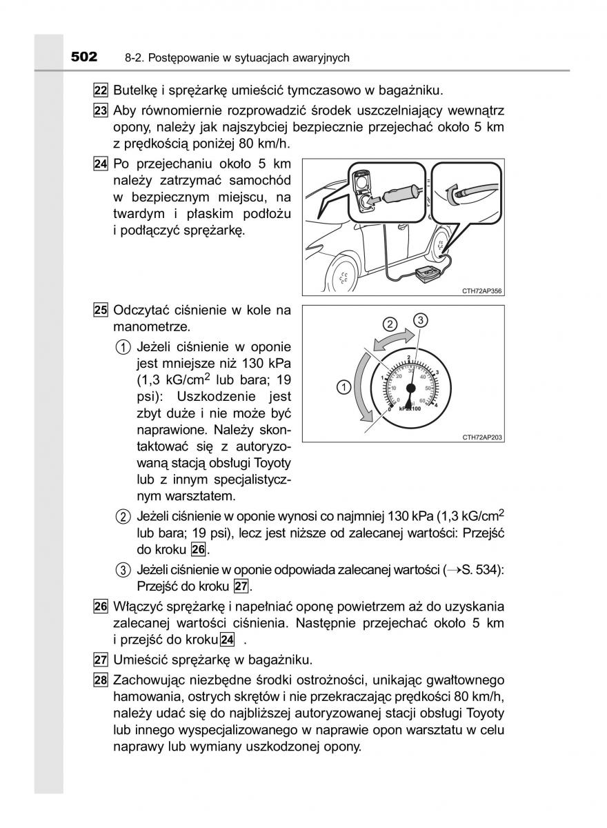 Toyota Auris Hybrid II 2 instrukcja obslugi / page 502