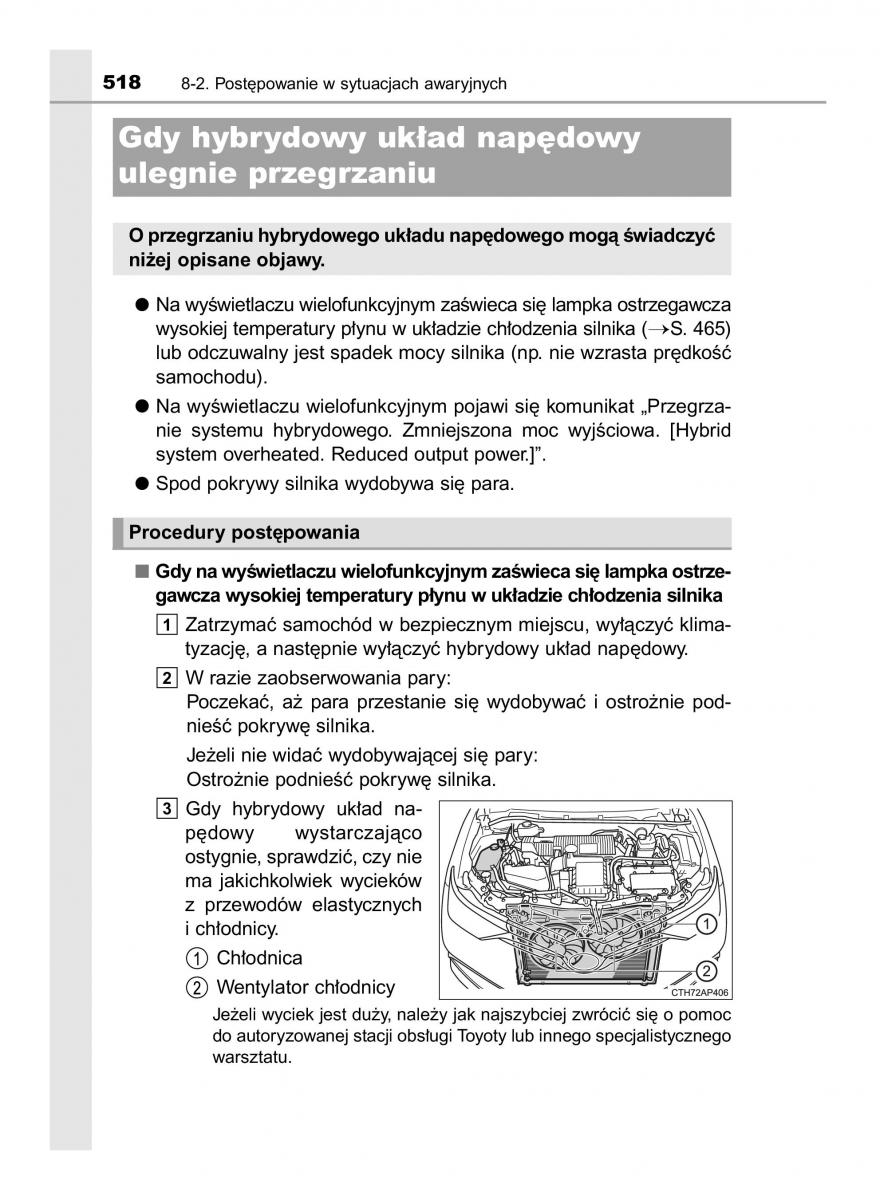 Toyota Auris Hybrid II 2 instrukcja obslugi / page 518