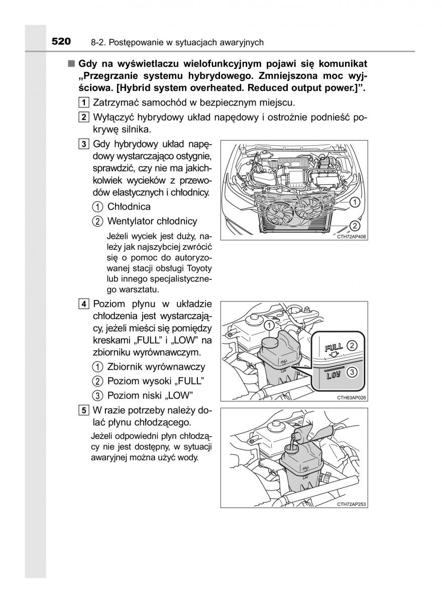 Toyota Auris Hybrid II 2 instrukcja obslugi / page 520