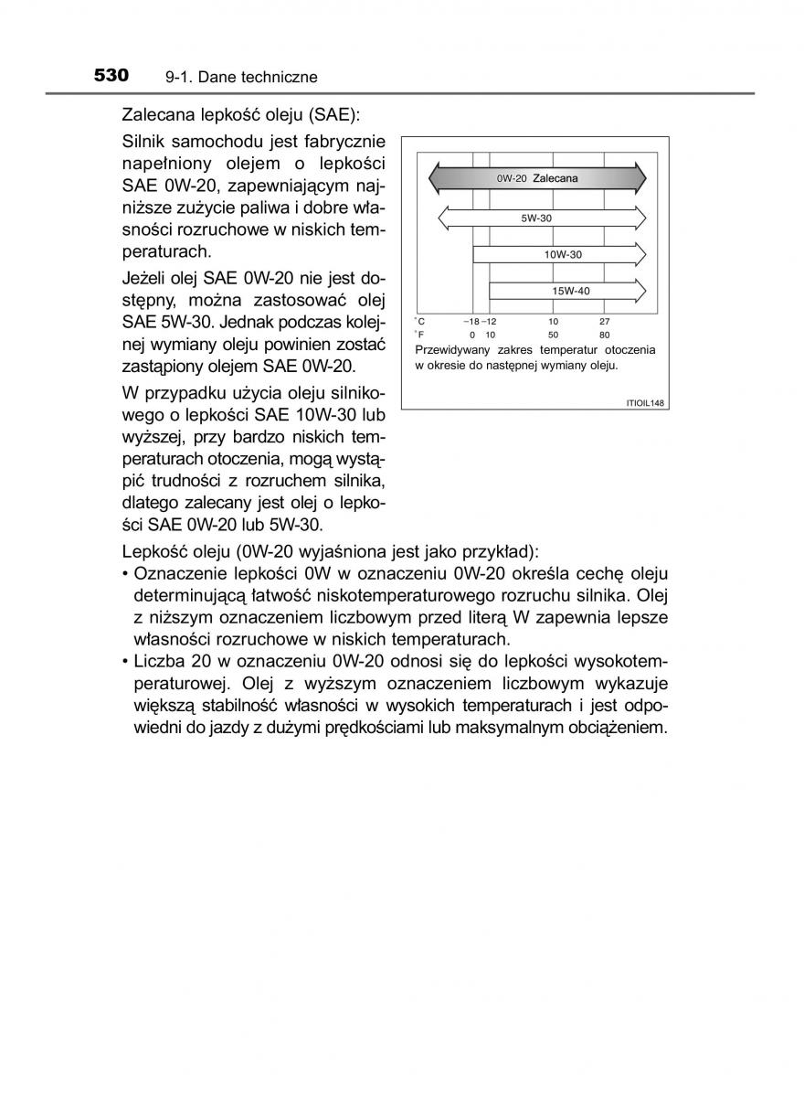 Toyota Auris Hybrid II 2 instrukcja obslugi / page 530