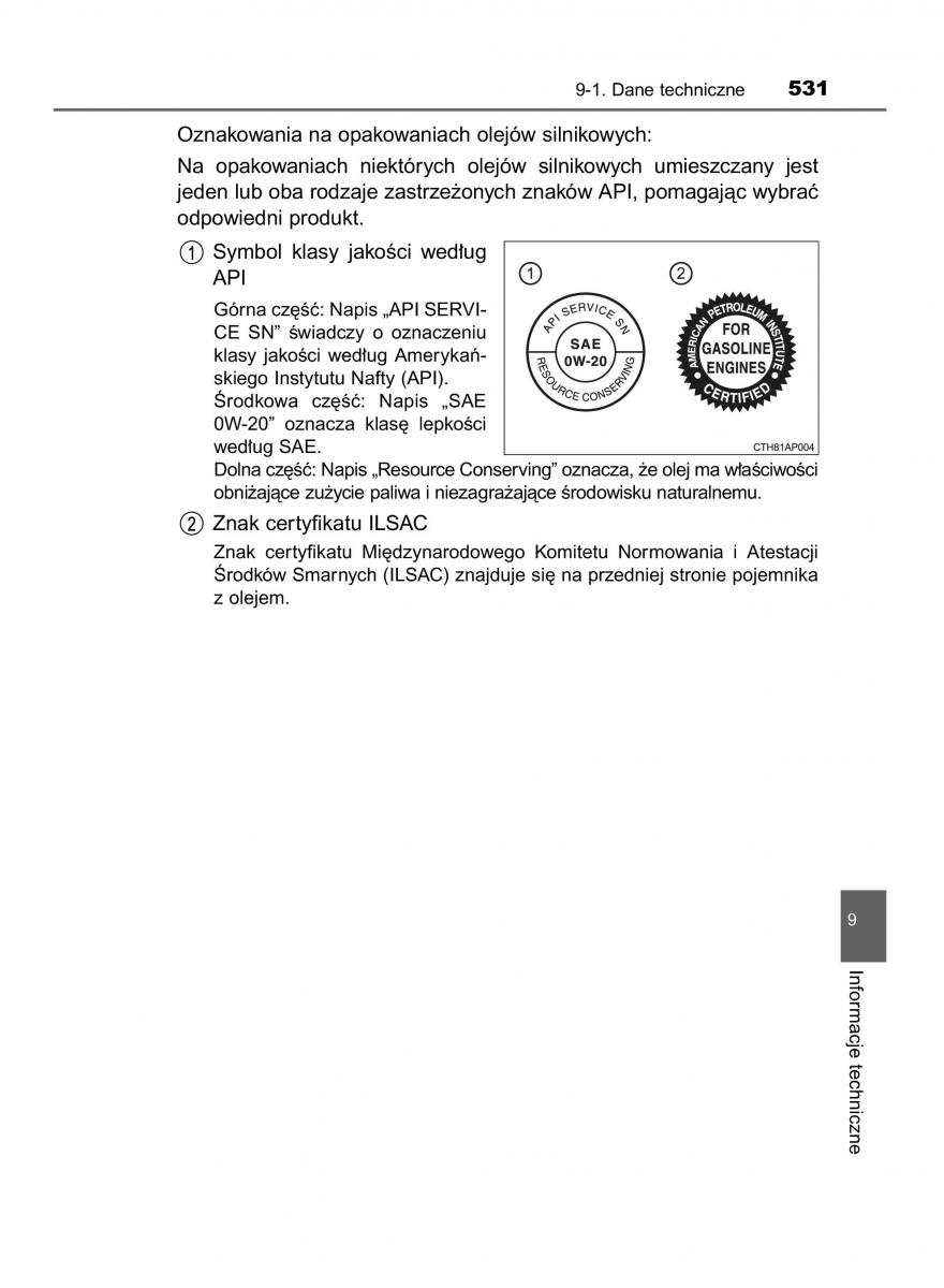 Toyota Auris Hybrid II 2 instrukcja obslugi / page 531