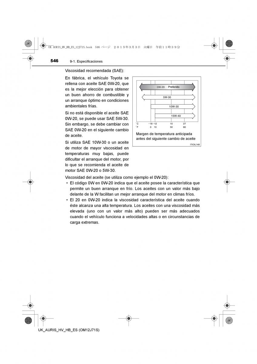 Toyota Auris Hybrid II 2 manual del propietario / page 546