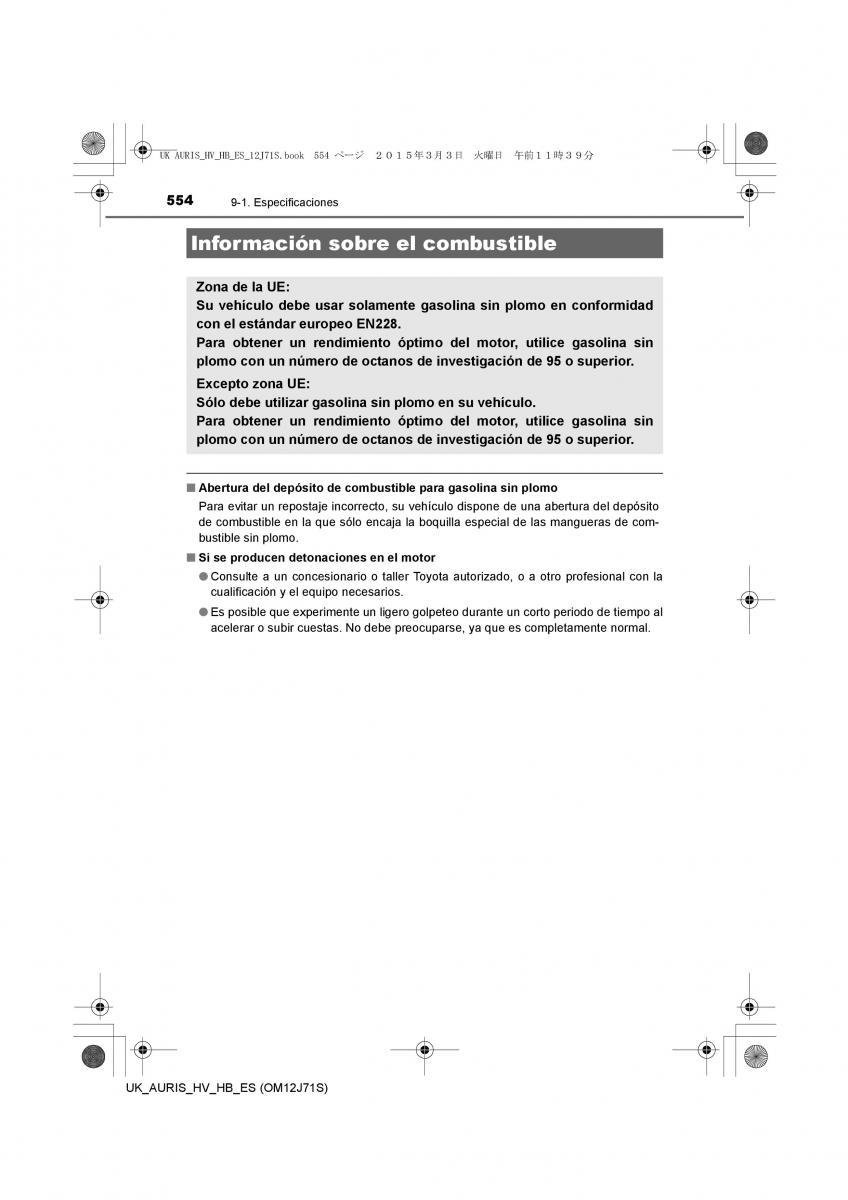 Toyota Auris Hybrid II 2 manual del propietario / page 554