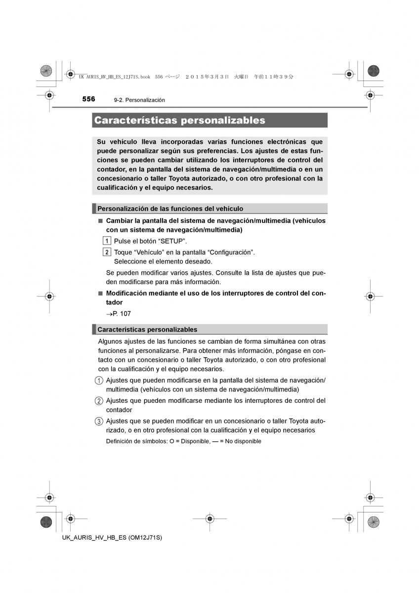 Toyota Auris Hybrid II 2 manual del propietario / page 556