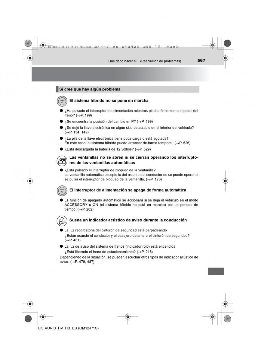 Toyota Auris Hybrid II 2 manual del propietario / page 567