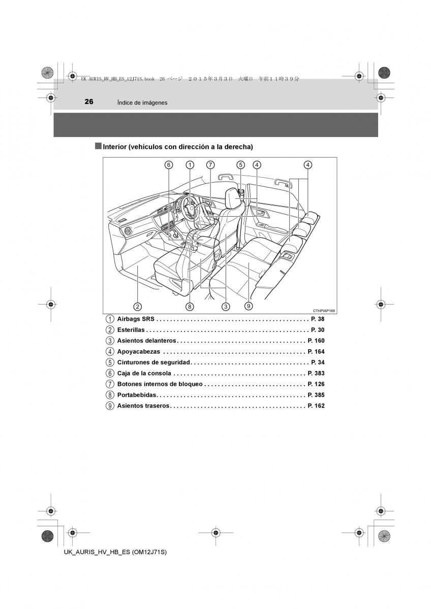 Toyota Auris Hybrid II 2 manual del propietario / page 26